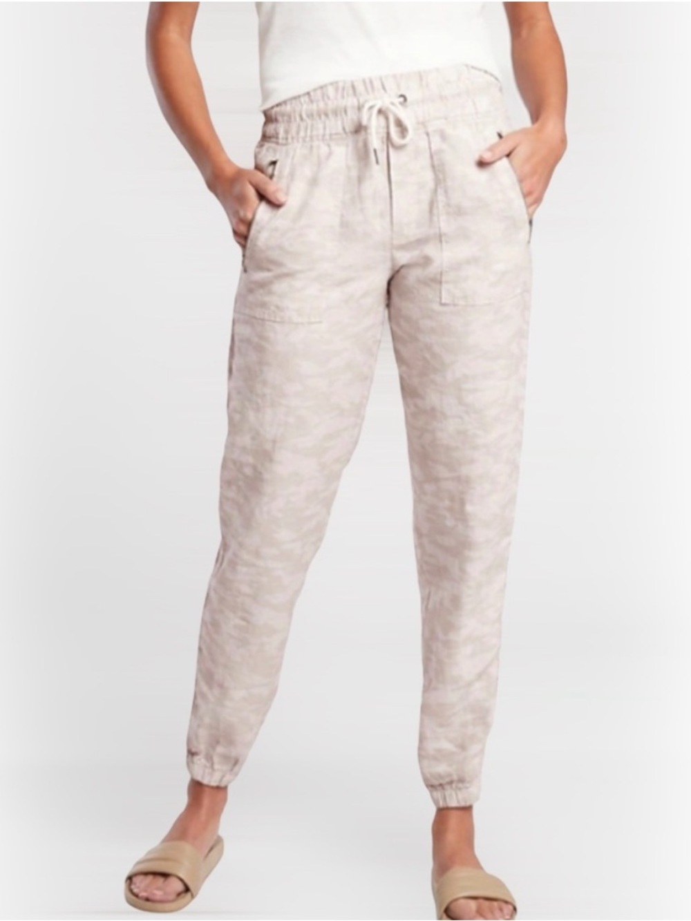 Athleta Cabo Tide Linen Camo Jogger 6
